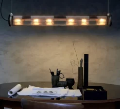 Suspension*DCW éditions Paris Suspension, In the tube 120-1300 horizontal, , Ø14cm, P132cm - Dcw editions dorée, maille dorée