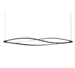 suspension, IN THE WIND, blanc & noir, LED, 3000K, 2850lm L188cm, H19cm - Nemo Lighting