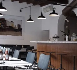 Suspension*Fontana Arte Suspension industrielle, Huna, , Ø40cm - FontanaArte noir