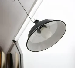 Suspension*Fontana Arte Suspension industrielle, Huna, , Ø40cm - FontanaArte noir