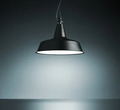 Suspension*Fontana Arte Suspension industrielle, Huna, , Ø40cm - FontanaArte noir