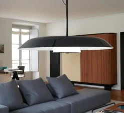 Suspension, Iride 879, noir, LED, 2700K, 3000 lm, Ø85cm, H14cm - Oluce