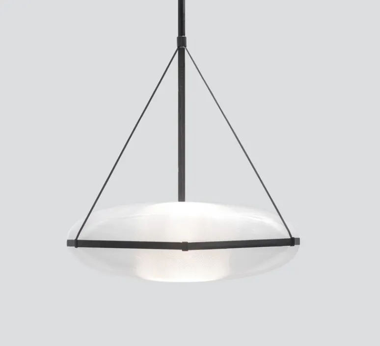 Suspension*A-N-D Suspension, Iris 60, B/B, , LED, dim, 230V, 2700k, Ø60cm, H20cm - noir mat