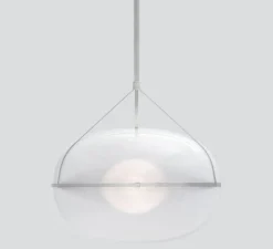 Suspension*A-N-D Suspension, Iris, A/A, , LED, dim, 1-10V, 3000k, Ø90cm, H60cm - argent