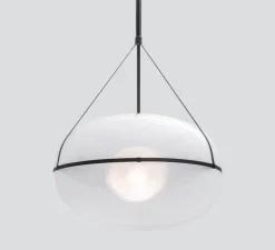 Suspension*A-N-D Suspension, Iris, A/A, , LED, dim, 1-10V, 2700k, Ø90cm, H60cm - noir