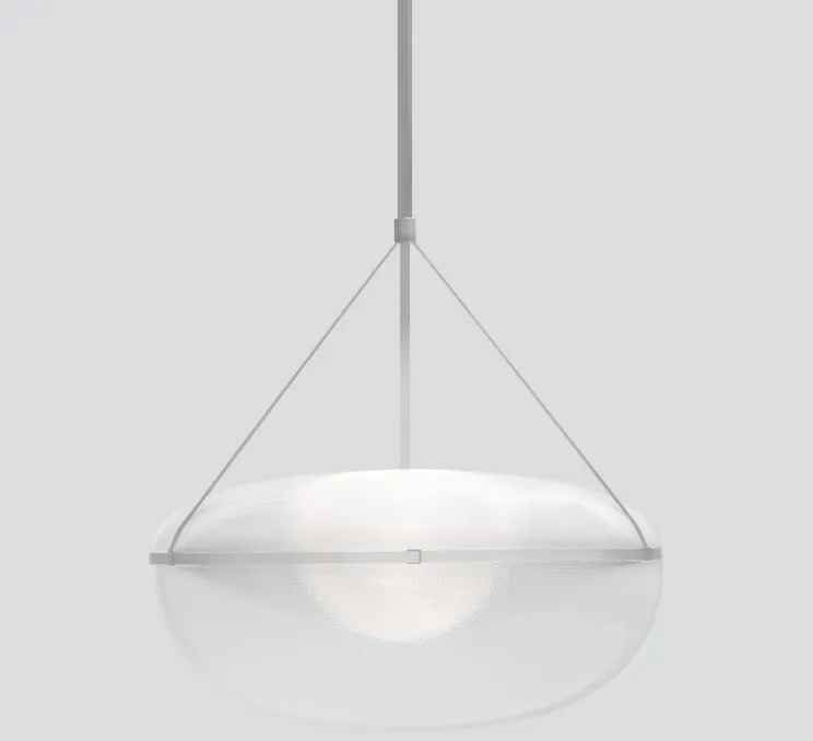 Suspension, Iris, A/B, argent, LED, dim, 1-10V, 2700k, Ø90cm, H45cm - A-N-D