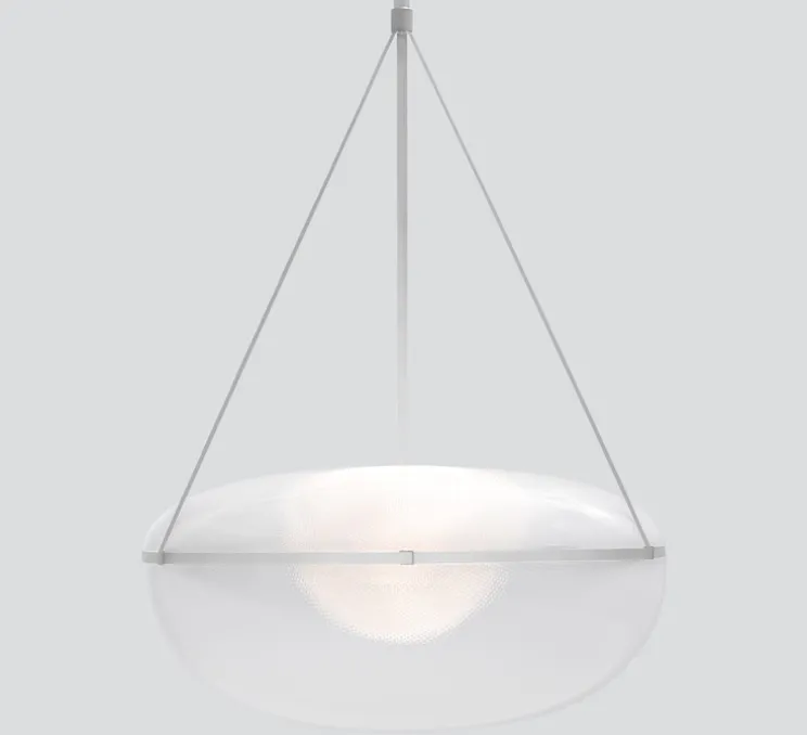 Suspension, Iris, A/B, argent, LED, dim, 1-10V, 2700k, Ø90cm, H45cm - A-N-D