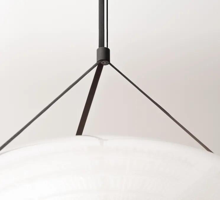 Suspension, Iris, A/B, noir, LED, dim, 1-10V, 2700k, Ø90cm, H45cm - A-N-D