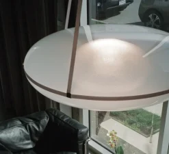 Suspension*A-N-D Suspension, Iris, B/B, , LED, dim, 1-10V, 2700k, Ø90cm, H30cm - argent