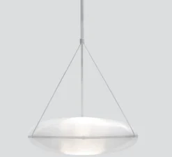 Suspension*A-N-D Suspension, Iris, B/B, , LED, dim, 1-10V, 2700k, Ø90cm, H30cm - argent
