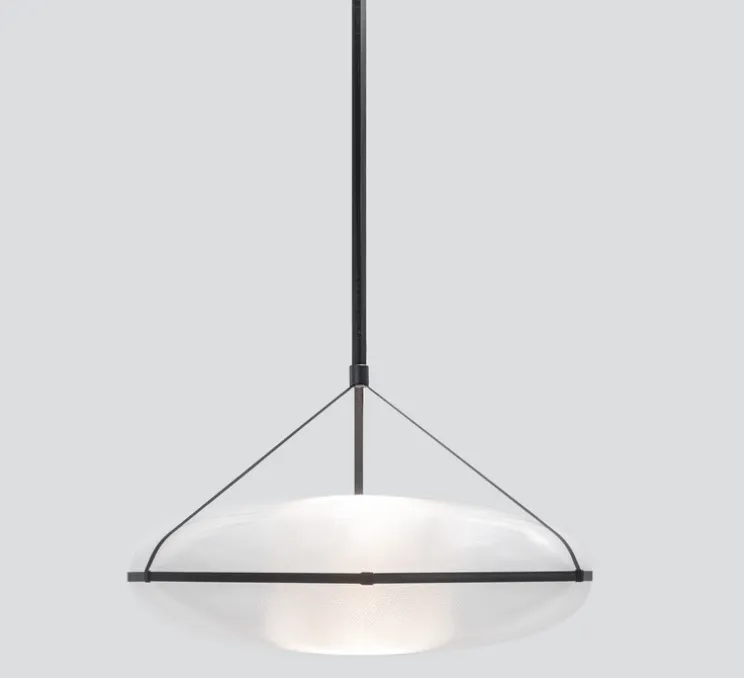 Suspension, Iris, B/B, noir, LED, dim, 1-10V, 2700k, Ø90cm, H30cm - A-N-D