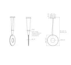 Suspension*Dix heures dix Suspension, Iris Verticall 80, , LED, dim, 2700K, 7350 lm, Ø78cm, P78cm - blanc
