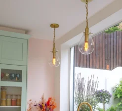 Suspension*Hudson Valley Lighting suspension, Ivy, , Ø37,4cm, H19cm - laiton antique