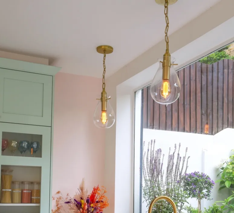 Suspension*Hudson Valley Lighting suspension, Ivy, , Ø37,4cm, H19cm - laiton antique