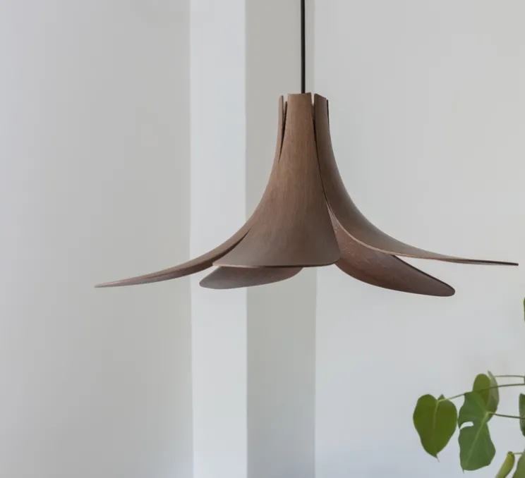 Suspension, Jazz, bois chêne foncé, Ø65cm, H24cm - UMAGE