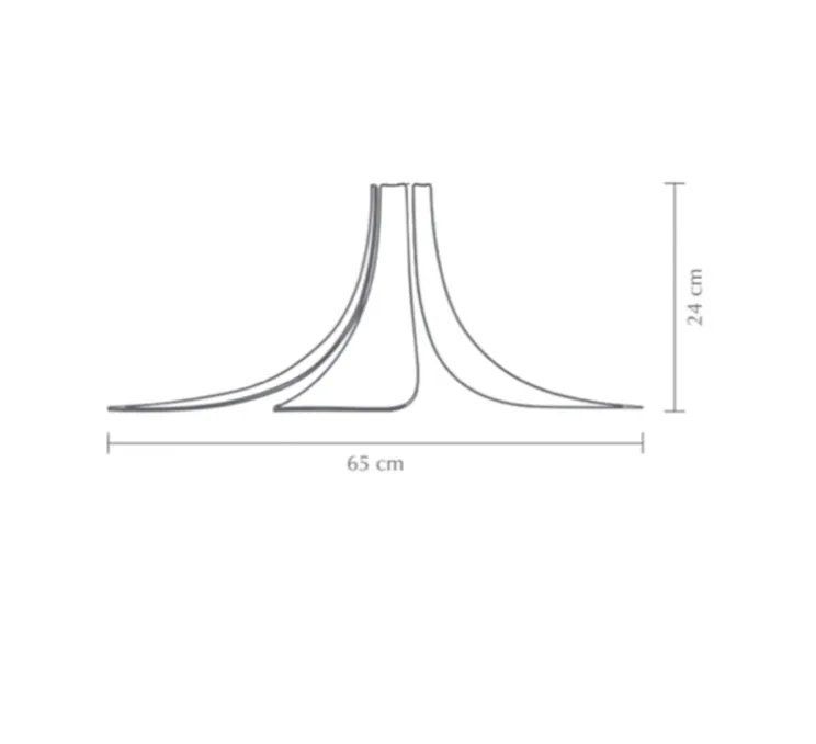 Suspension, Jazz, bois chêne foncé, Ø65cm, H24cm - UMAGE