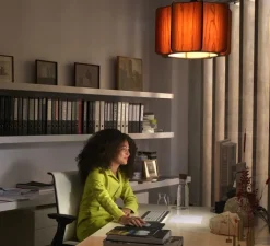 Suspension*LZF Suspension, Kactos, , L38cm, H24cm - cerise, structure noire