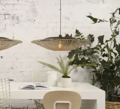 Suspension*Good&Mojo Suspension, Kalimantan L, , Ø87cm, H15cm - Good & Mojo noir et naturel