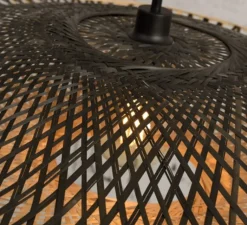 Suspension*Good&Mojo Suspension, Kalimantan L, , Ø87cm, H15cm - Good & Mojo noir et naturel