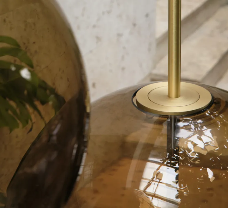 Suspension*Pholc Suspension, Kandinsky, , Ø30cm, H80cm, LED, 2700K, 417lm - marron