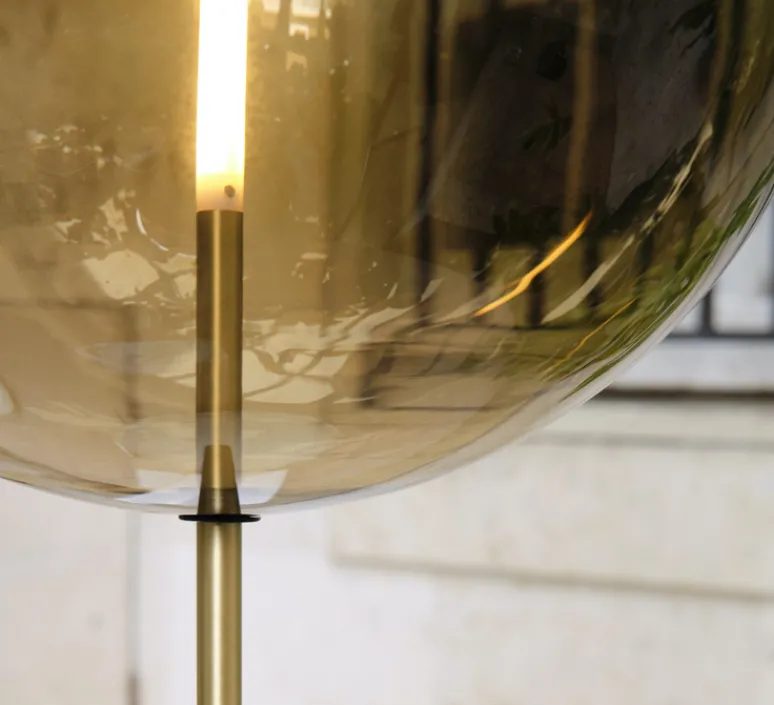 Suspension*Pholc Suspension, Kandinsky, , Ø30cm, H80cm, LED, 2700K, 417lm - marron