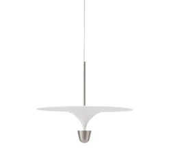 Suspension, Kantarell, nickel, LED, dim, 2700K, 1000 lm, Ø60cm, H51cm - New Works