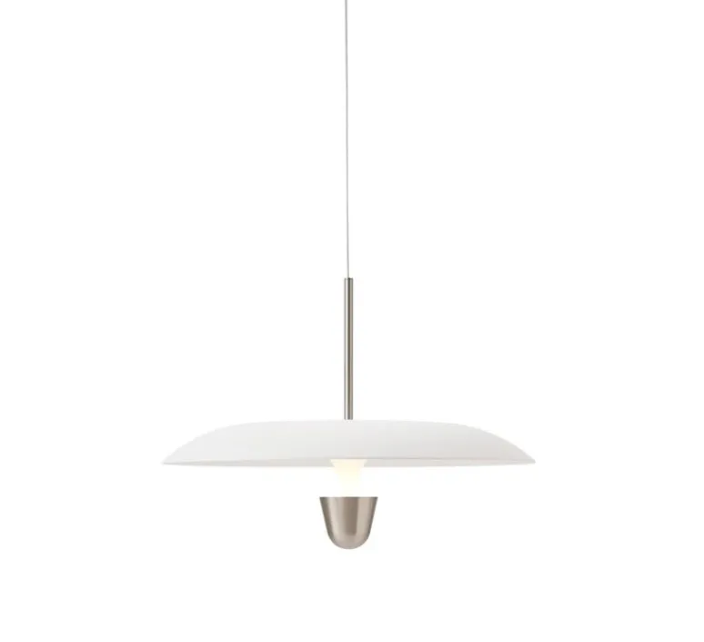 Suspension*New Works Suspension, Kantarell, , LED, dim, 2700K, 1000 lm, Ø55cm, H40cm - nickel