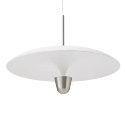 Suspension*New Works Suspension, Kantarell, , LED, dim, 2700K, 1000 lm, Ø55cm, H40cm - nickel