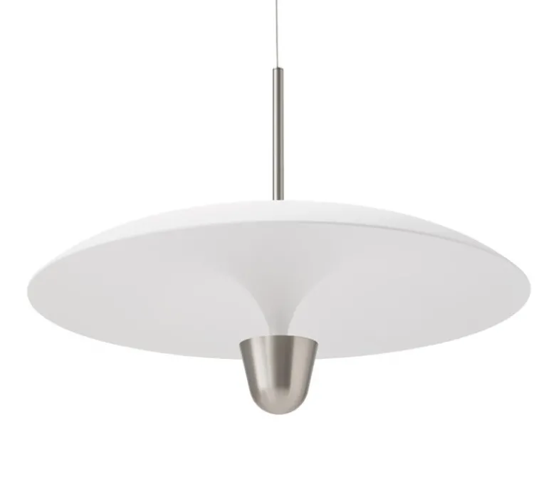 Suspension*New Works Suspension, Kantarell, , LED, dim, 2700K, 1000 lm, Ø55cm, H40cm - nickel