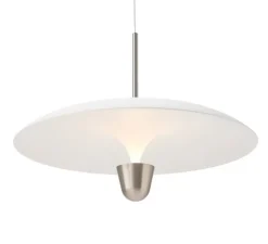 Suspension*New Works Suspension, Kantarell, , LED, dim, 2700K, 1000 lm, Ø55cm, H40cm - nickel