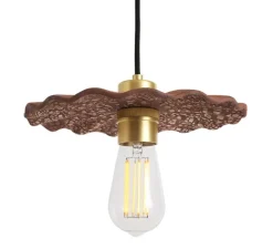 Suspension, Kapok, fer rouge, or, Ø27cm, H9,5cm - Mullan Lighting