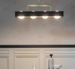 Suspension*Bert frank Suspension, Kernel, , LED, L80cm, H20cm - noir