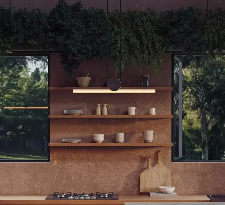 Suspension*Tala Suspension, Kilter, , IP44, LED, 2200K, 375 lm, L64cm, H12,2cm - laiton