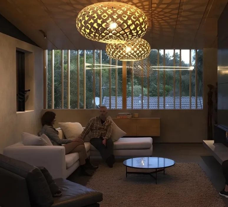 Suspension*David Trubridge Suspension, Kina, , Ø100cm, H42cm - naturel