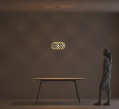 Suspension*David Trubridge Suspension, Kina, version assemblée, , Ø44cm, H20cm - bambou naturel