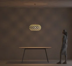 Suspension*David Trubridge Suspension, Kina, version assemblée, , Ø60cm, H28cm - bambou naturel