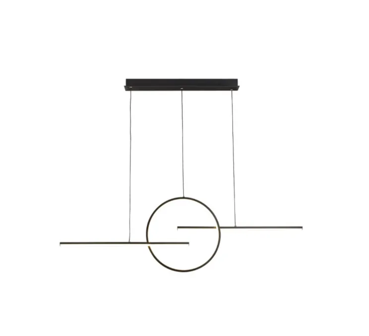 Suspension, Kitesurf, noir, LED, 3000K, 4000 lm, L124cm, H150cm - Mantra