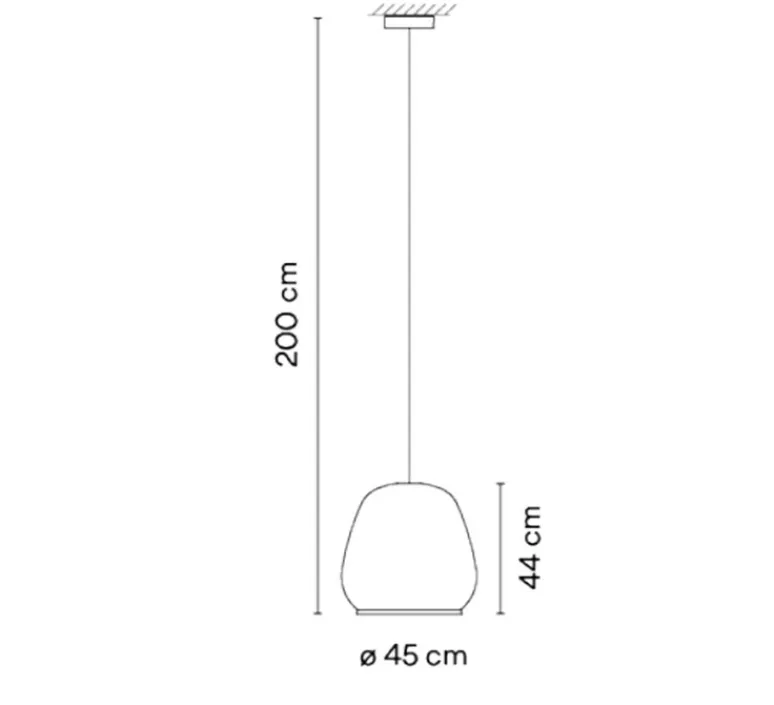 Suspension*Vibia Suspension, Knit, 7450, , LED, dim, 1-10V, 2700K, 4782 lm, Ø45cm, H44cm - beige