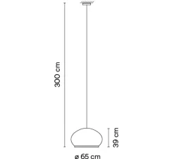 Suspension*Vibia Suspension, Knit, 7470, , LED, dim, Dali, 2700K, 4740 lm, Ø65cm, H39cm - beige