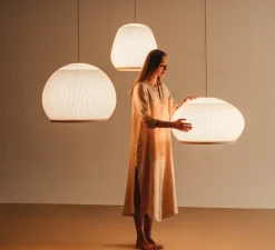 Suspension*Vibia Suspension, Knit, 7450, , LED, dim, Dali, 2700K, 4782 lm, Ø45cm, H44cm - beige