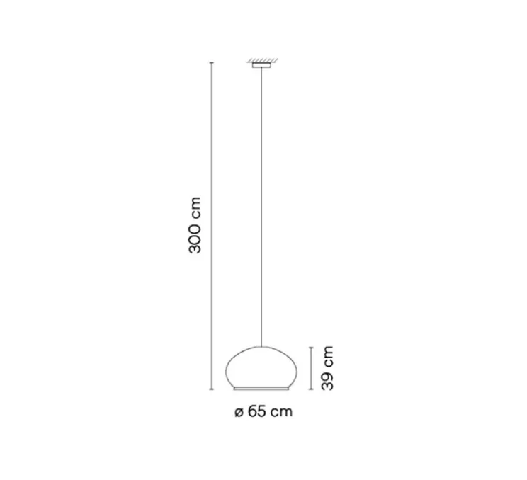 Suspension, Knit, 7470, beige, LED, dim, Dali, 2700K, 4782 lm, Ø65cm, H39cm - Vibia