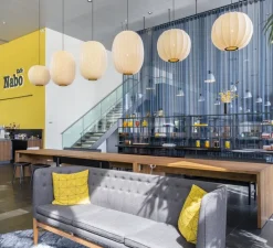 Suspension*Made by Hand Suspension, Knit Wit, high, jaune, lever de soleil, Ø65cm, H89cm - jaune, levé de soleil