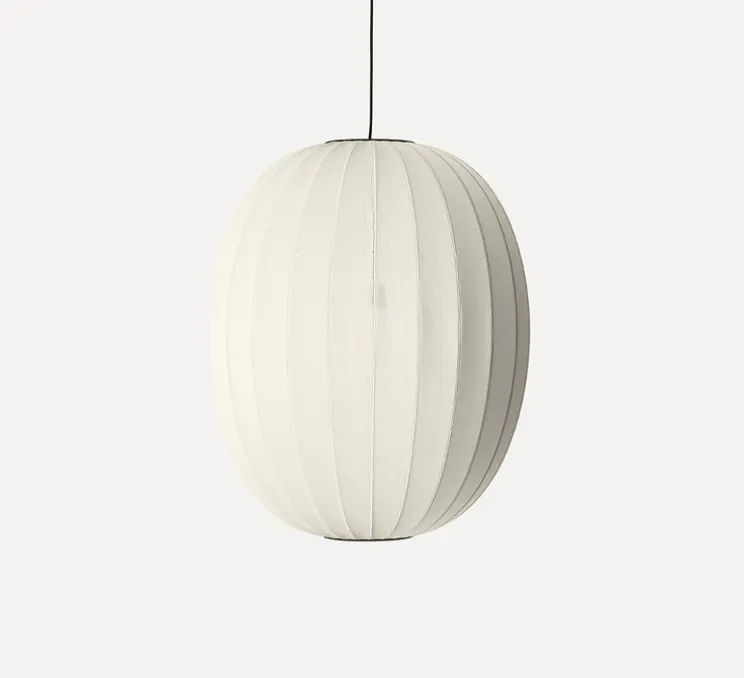 Suspension, Knit Wit, High, blanc perle, Ø65cm, H89cm - Made by Hand