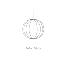 Suspension*Made by Hand Suspension, Knit-wit, rond, , Ø60cm, H55cm - blanc perle