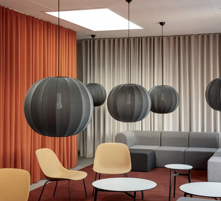 Suspension*Made by Hand Suspension, Knit-wit,rond, , Ø60cm, H55cm - noir