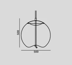 Suspension*Brokis Suspension, Knot Sphera S, , LED, Ø30cm, H30cm - marron, laiton