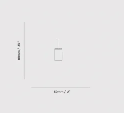 Suspension*Tala Suspension, Knuckle, , Ø5cm, H8cm - noyer