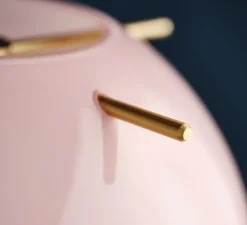 Suspension*Frandsen Suspension, Koi, , Ø25cm, H23cm - rose opalin, tiges laiton