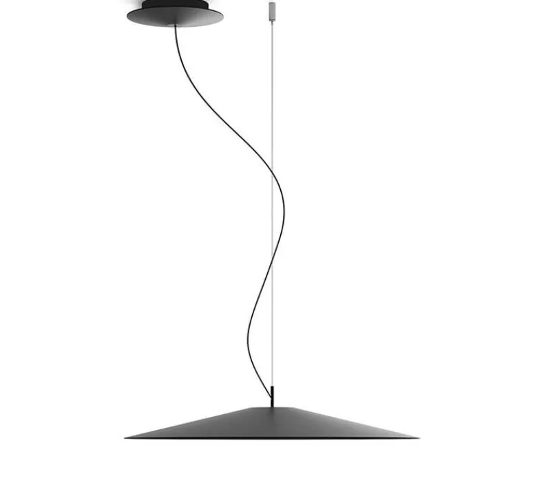 Suspension*Luceplan Suspension, Koinè, , LED, dim, coupure de phase, 2700K, Ø55cm, H10cm - noir mat