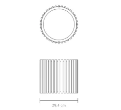 Suspension*Umage Suspension, Komorebi Circle Medium, , Ø29,4cm, H28,7cm - Chêne Foncé